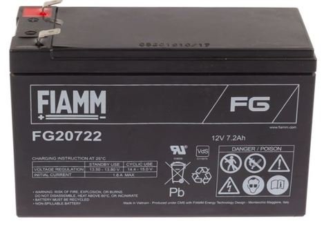 Fiamm FG20722 7.2Ah 12V Batteries