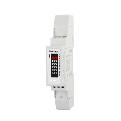 SDM120A-MID - Single Phase, MID, Analogue, kWh, Dinrail Meter (45A Direct Connected - Pulsed Output)