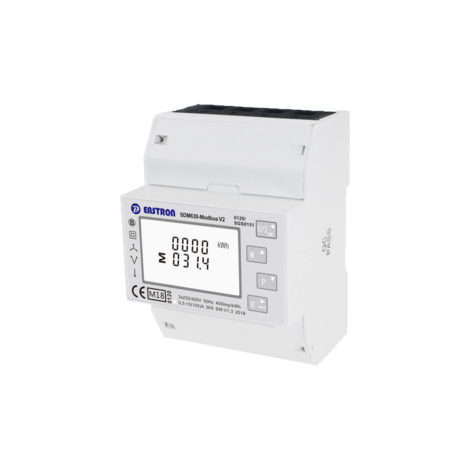 SDM630-MOD-MID Single/Three Phase, MID,  100A, Direct Connected, Multifunction, Dinrail Meter