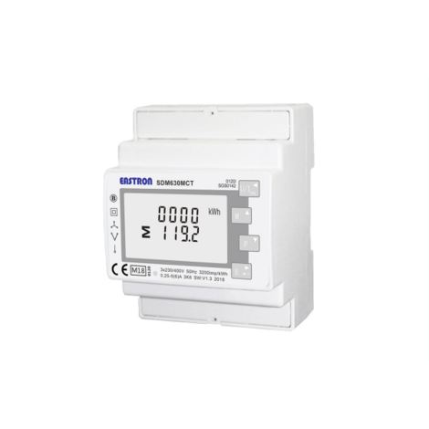 SDM630MCT-MOD  Single/Three Phase, 1/5A, CT Operated, Multifunction, Dinrail Meter