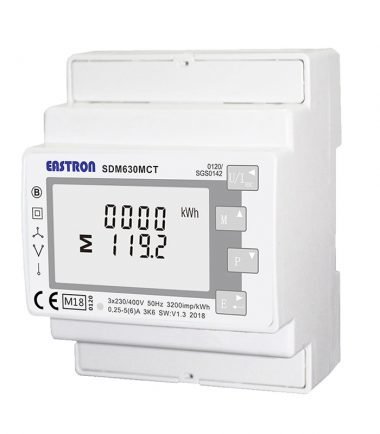 SDM630MCT-E-MID Single / Three Phase, MID, 1/5A ,CT Operated, Multifunction Dinrail Meter, Without THD & Demand and only goes to 9600 Baud rate