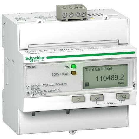 Schneider MID 3-Phase CT Connected DIN Modbus Energy Meter