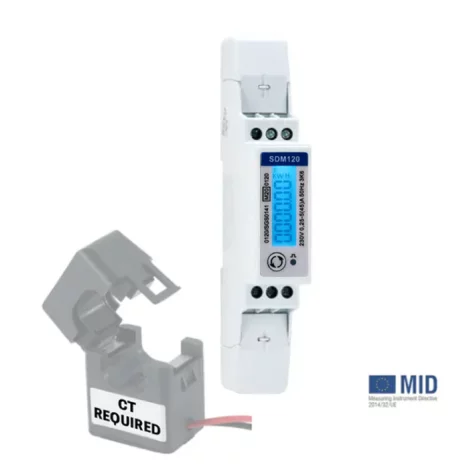SDM120-CT-PULSE-MID Single Phase Digital Power Meter