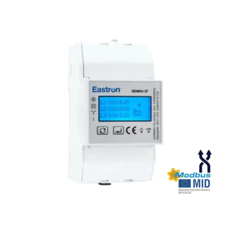 SDM54-2T-MID - Eastron Single/Three Phase Modbus 100A Direct Connected Energy Meter