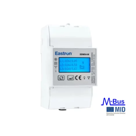 SDM54-MBUS-MID - Eastron Single/Three Phase M-Bus 100A Direct Connected Energy Meter